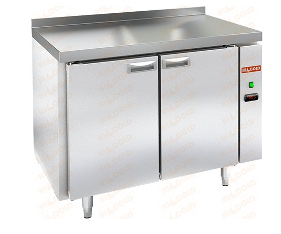 Холодильный стол HICOLD GN 11/TN W P, пластификат, без агрегата, 2 двери (-2...+10°С)